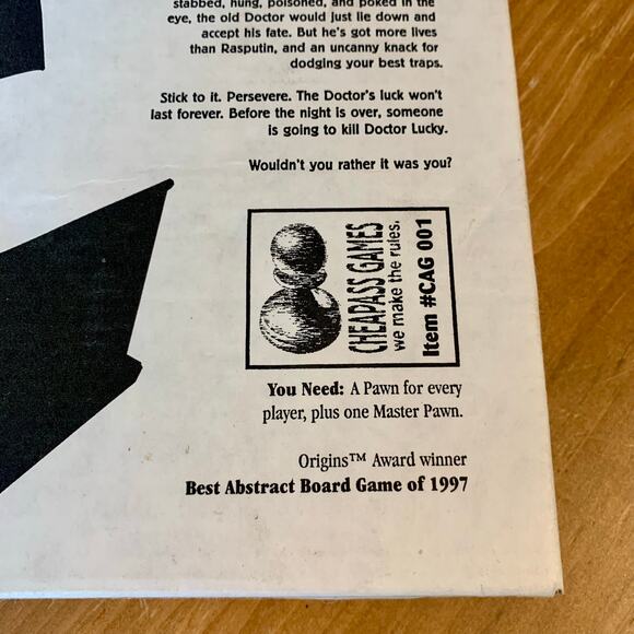 Kill Doctor Lucky CheapAss Game Origins Award Winner Game Of 1997 Complete EUC - Picture 4 of 10